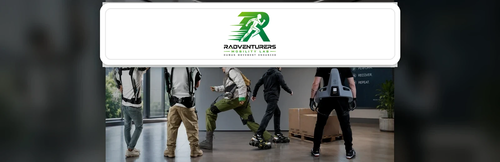 Radventurers Mobility Lab exoskeleton and wearable mobility technology showcase