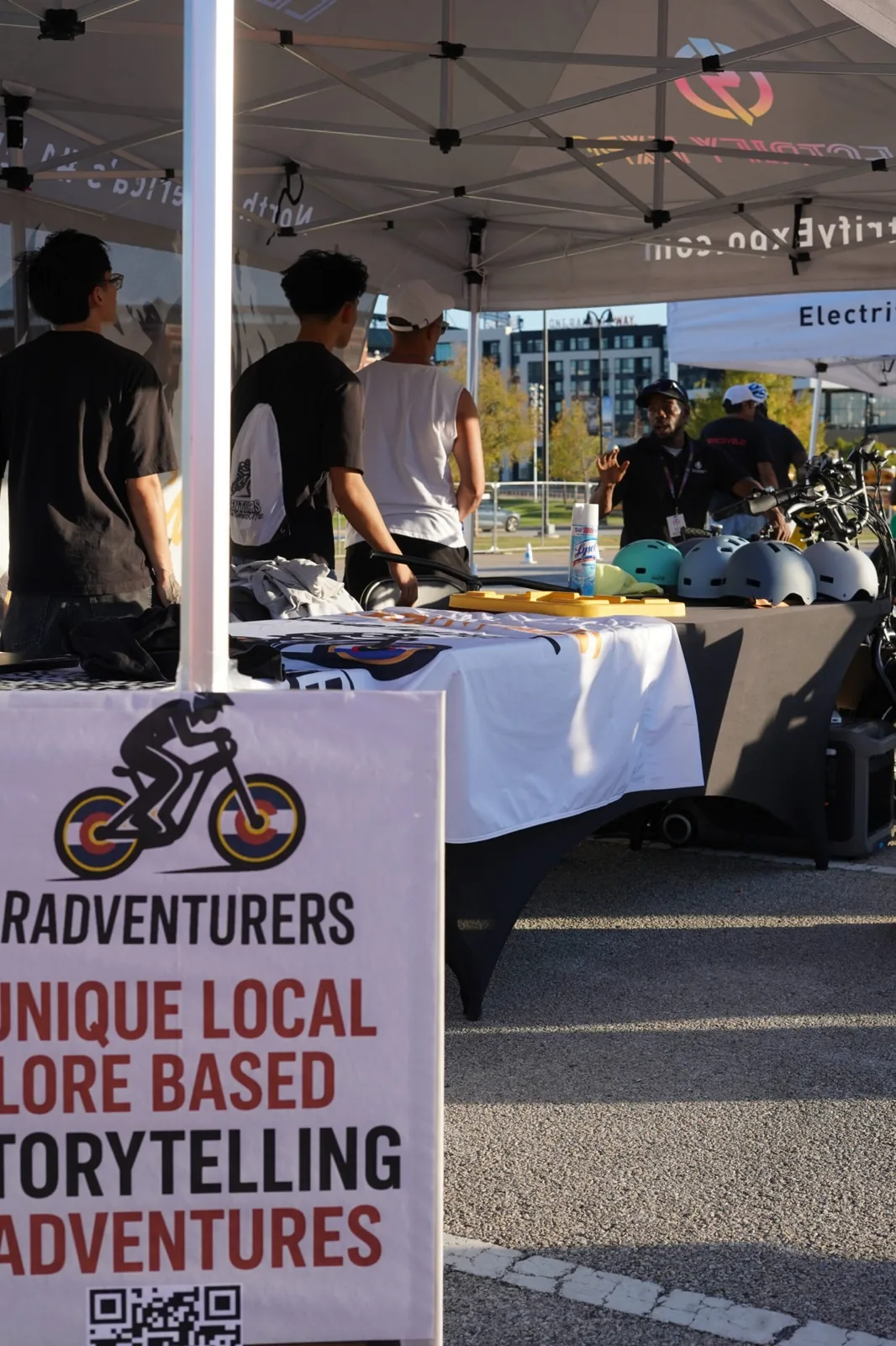 Radventurers community event booth